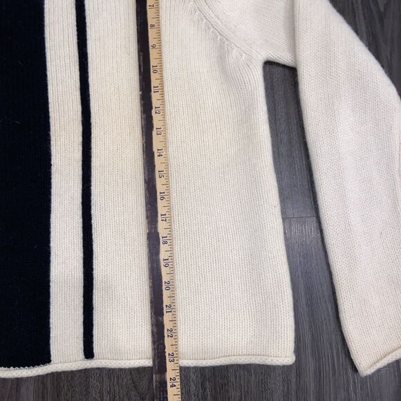 Rosanna Cream & Black Lambswool High Neck Sweater Size Large - Picture 5 of 11
